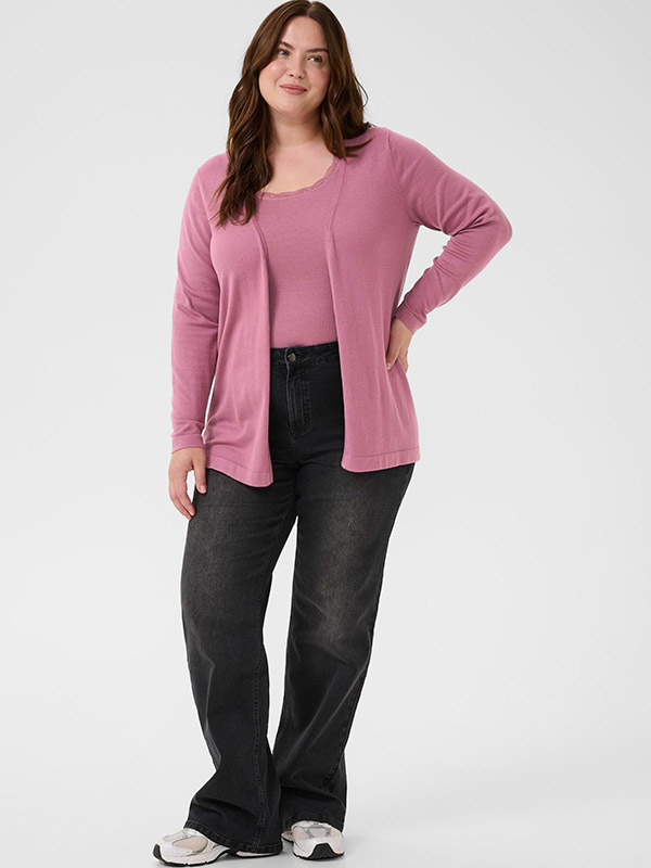 KCFARSIA - Plus Size Cardigan fra Kaffe Curve