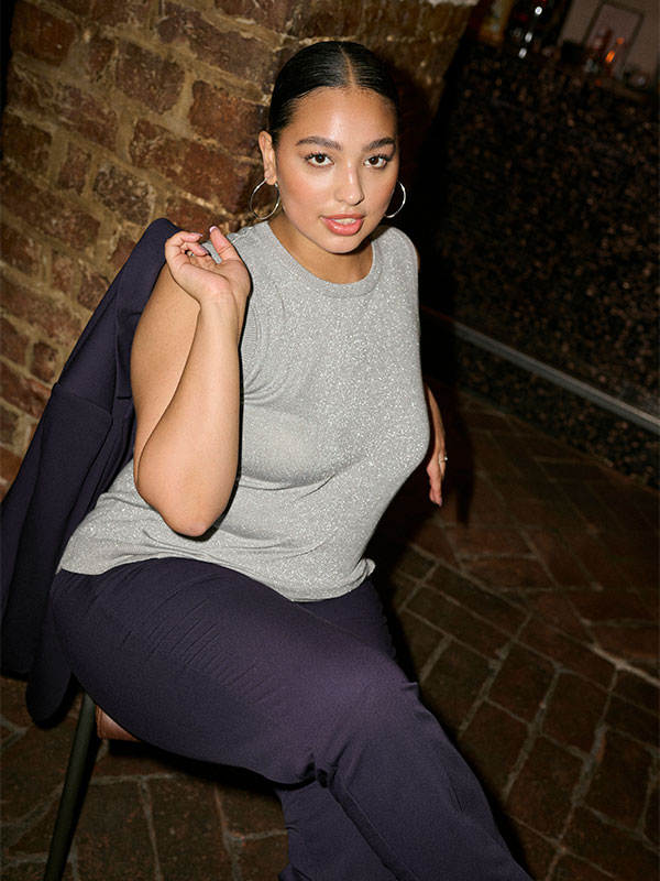 KCSAKIRA - Plus Size Bukser fra Kaffe Curve