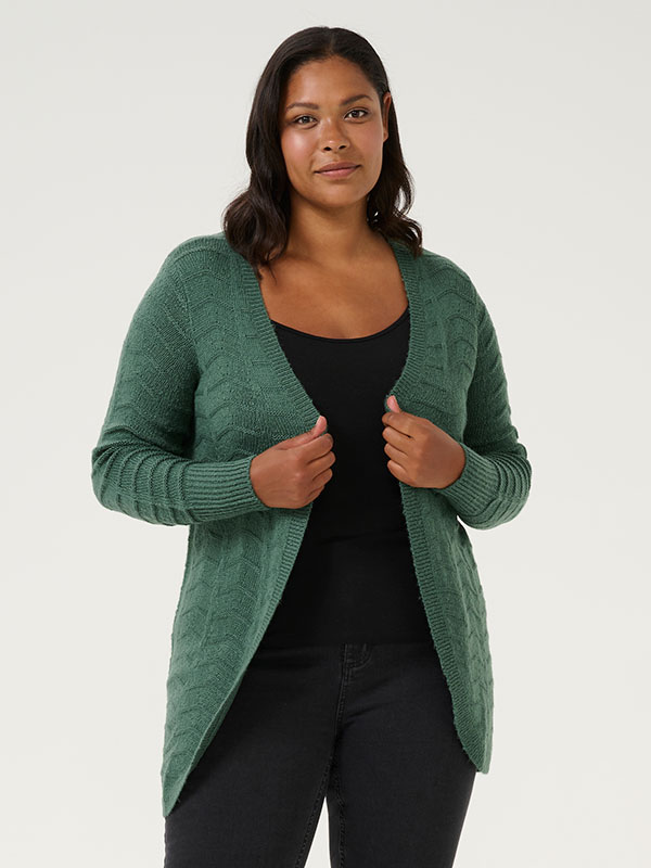 KCEMANA - Plus Size Cardigan fra Kaffe Curve