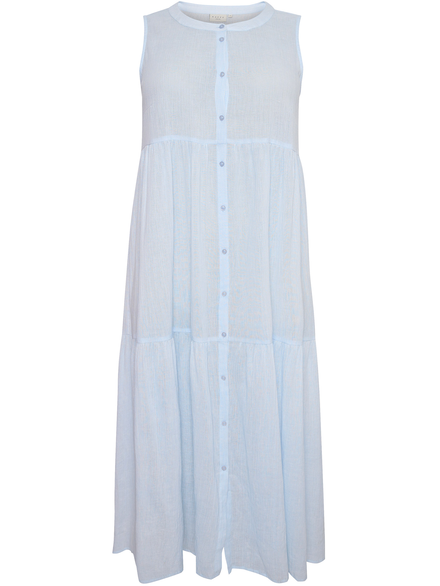 KCvella - Lang søt lyseblå bomulls kjole fra Kaffe Curve