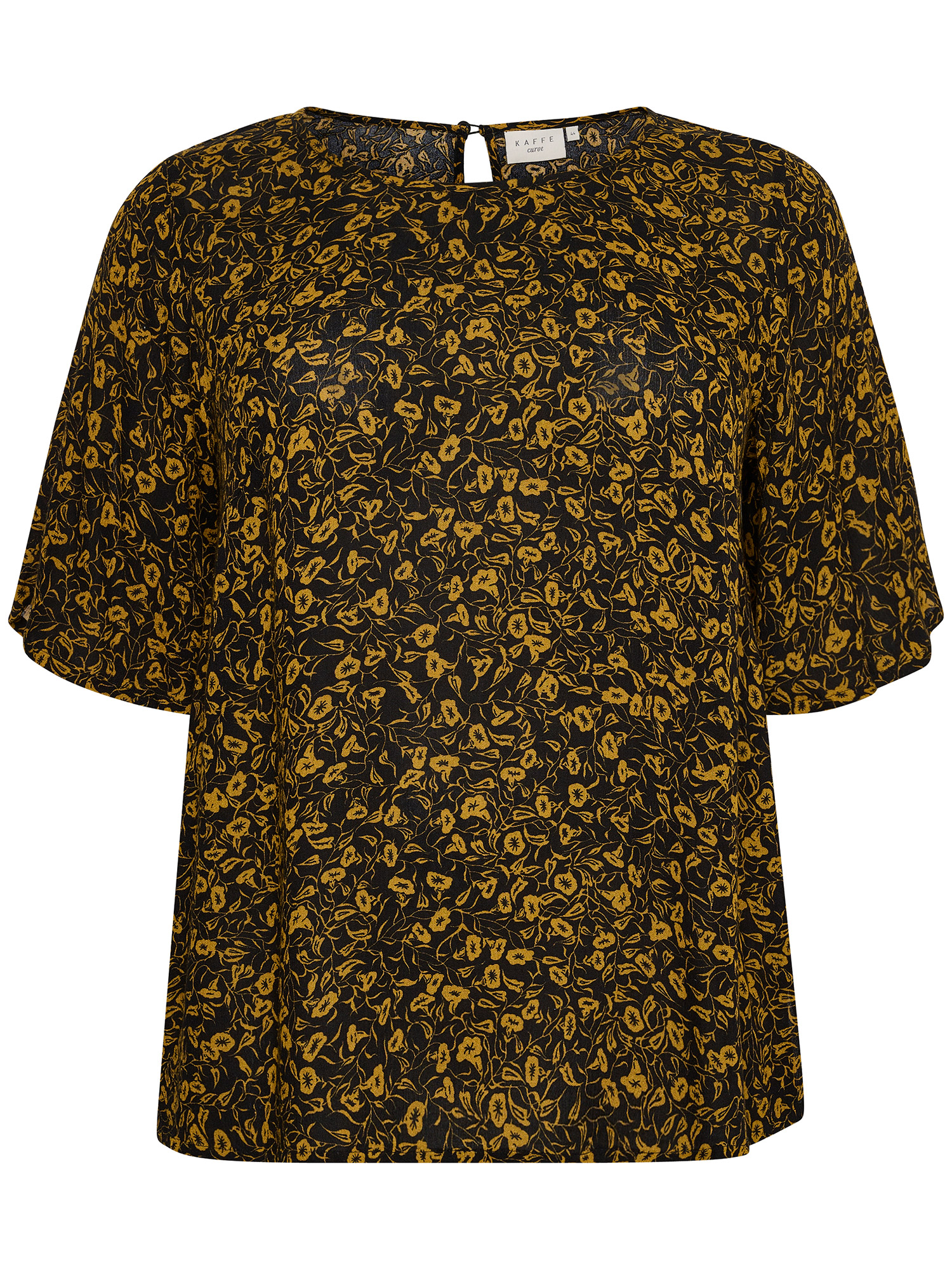 Bluse Med Flott Print fra Kaffe Curve