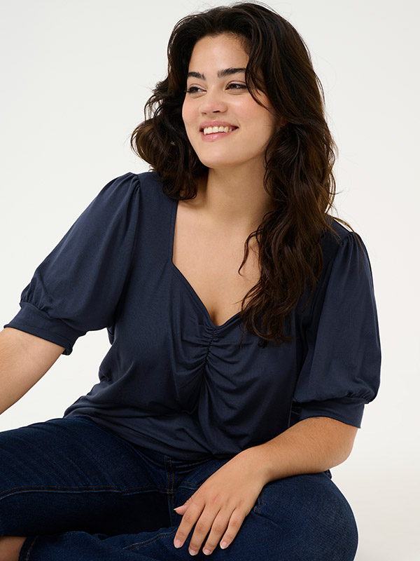 KCSISSY - Plus Size Bluse fra Kaffe Curve