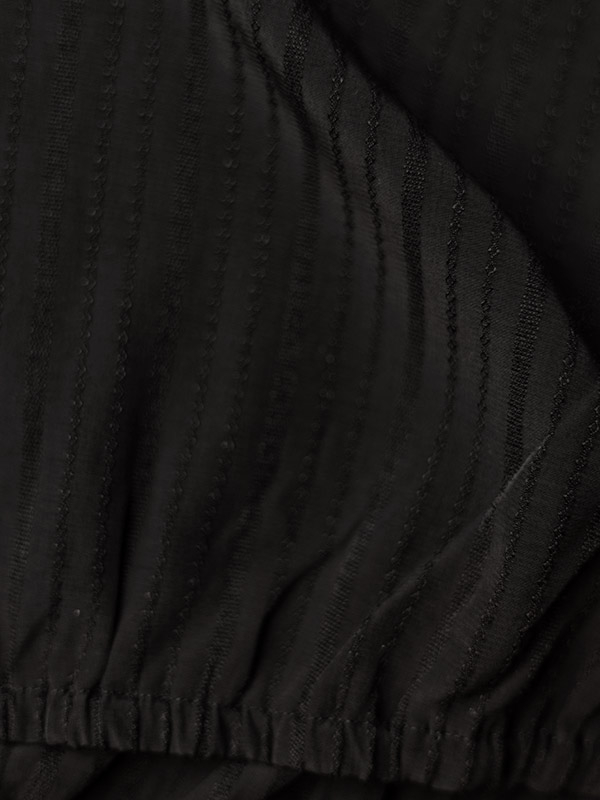 DANNI - Svart bluse i stripete stoff fra Kaffe Curve