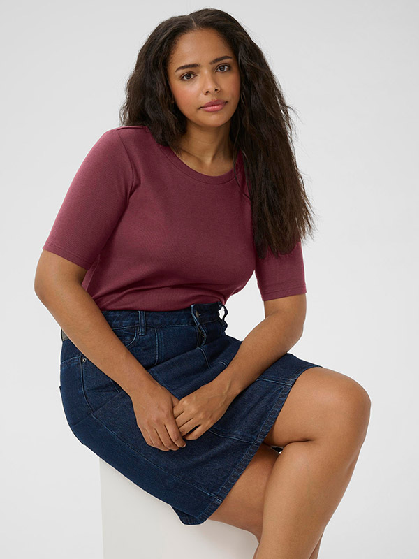KCCARINA - Plus Size T-shirt fra Kaffe Curve