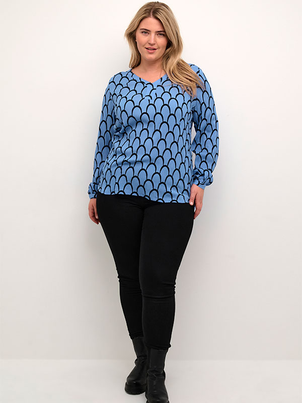 KCKERRY - Plus Size Bluse fra Kaffe Curve