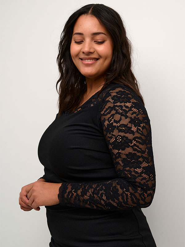 KCINDI - Plus Size Kjole fra Kaffe Curve