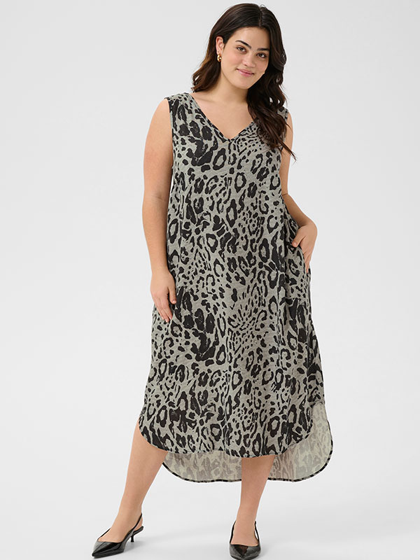KCMILLE - Plus Size Kjole fra Kaffe Curve