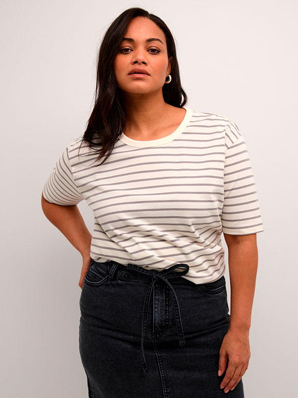 KCWINNI - Plus Size T-shirt fra Kaffe Curve