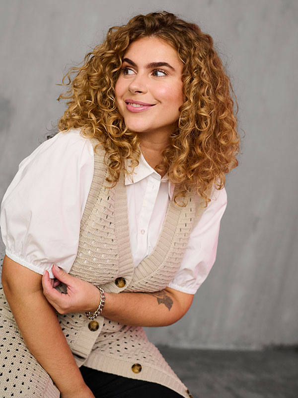 KCNICOLA - Plus Size Skjorte fra Kaffe Curve