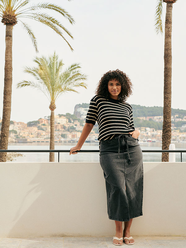 KCGIMA - Plus Size Skjørt fra Kaffe Curve