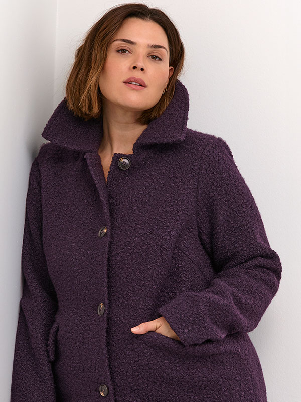 KCANNELENE - Plus Size Frakk fra Kaffe Curve