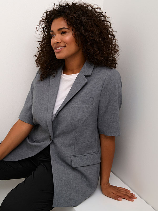 KCIDA - Plus Size Blazer fra Kaffe Curve