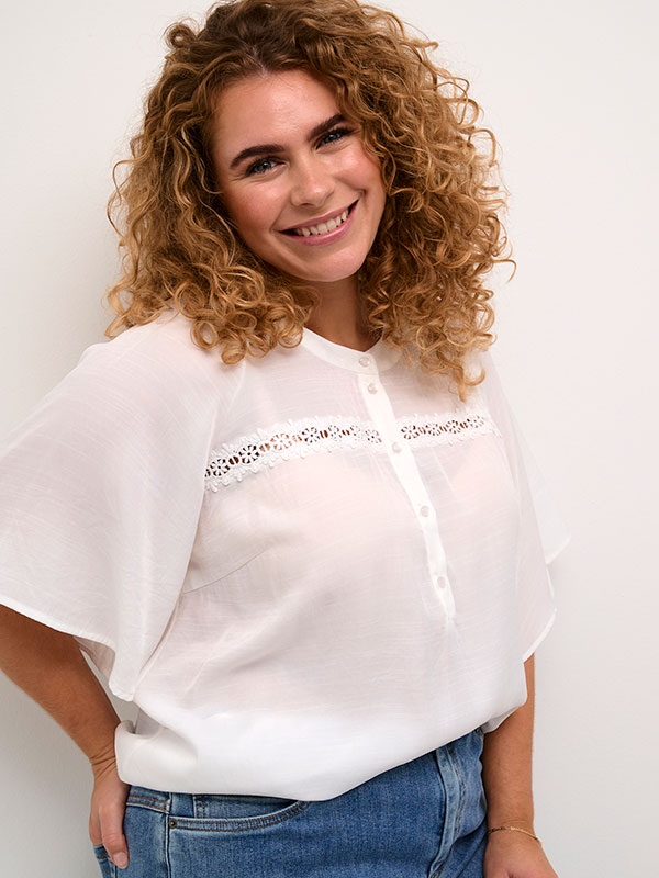 KCTILLA - Plus Size Bluse fra Kaffe Curve