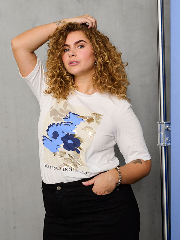 KCPRILLA - Plus Size T-shirt fra Kaffe Curve