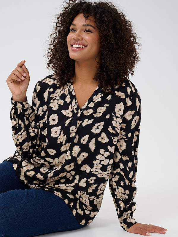 KCBELLA - Plus Size Bluse fra Kaffe Curve