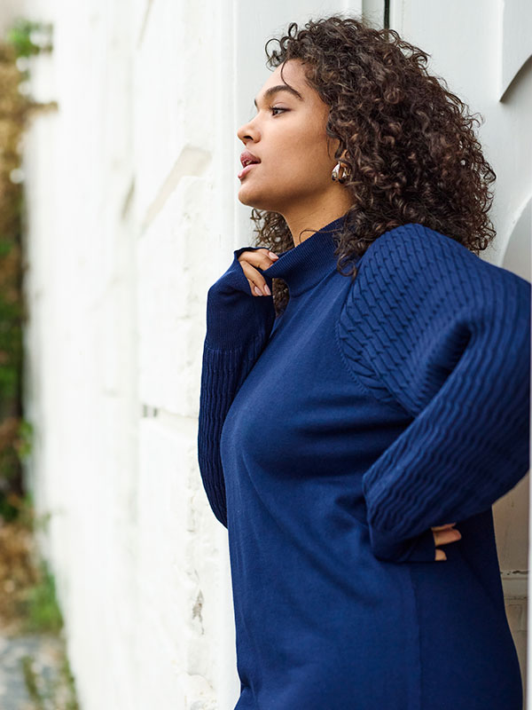 KCLINI - Plus Size Kjole fra Kaffe Curve