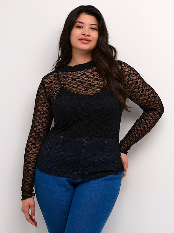 KCJOLINA - Plus Size Bluse fra Kaffe Curve