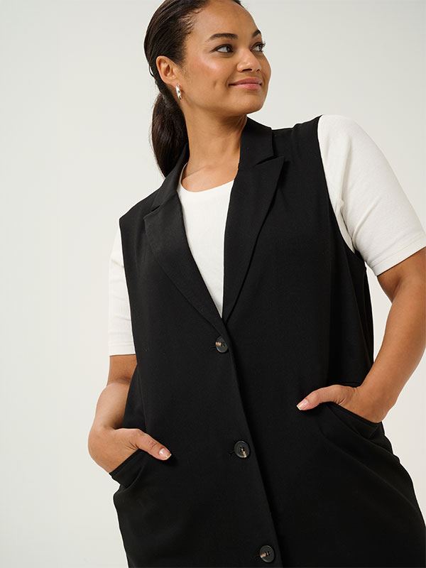 KCMERLA - Plus Size Vest fra Kaffe Curve