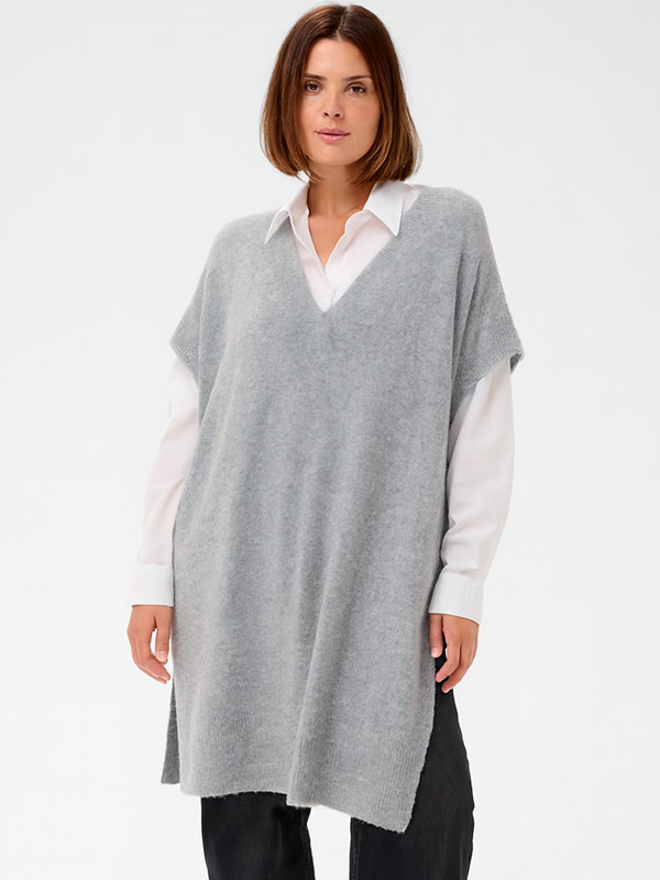 KCANNETT - Plus Size Poncho fra Kaffe Curve