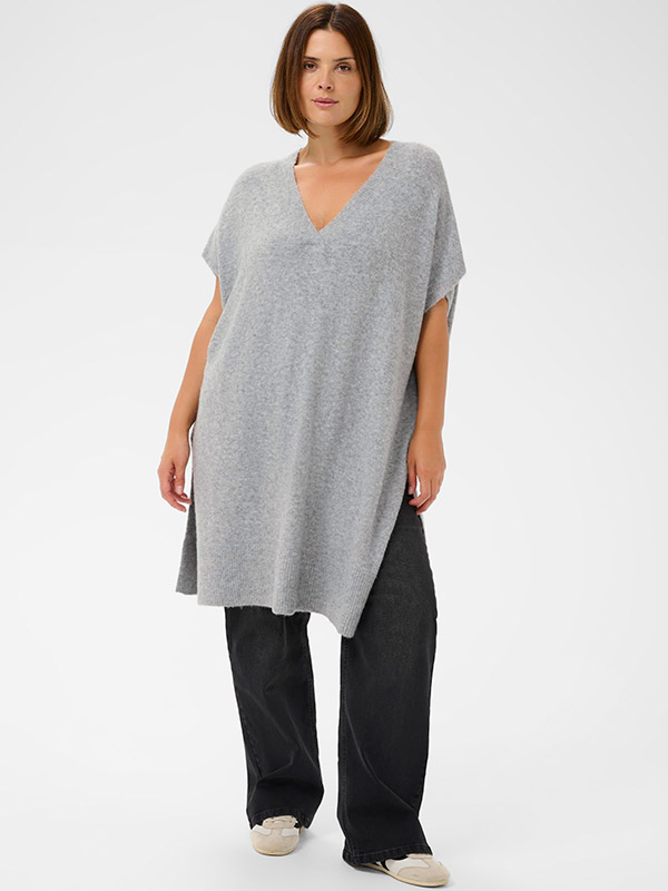 KCANNETT - Plus Size Poncho fra Kaffe Curve