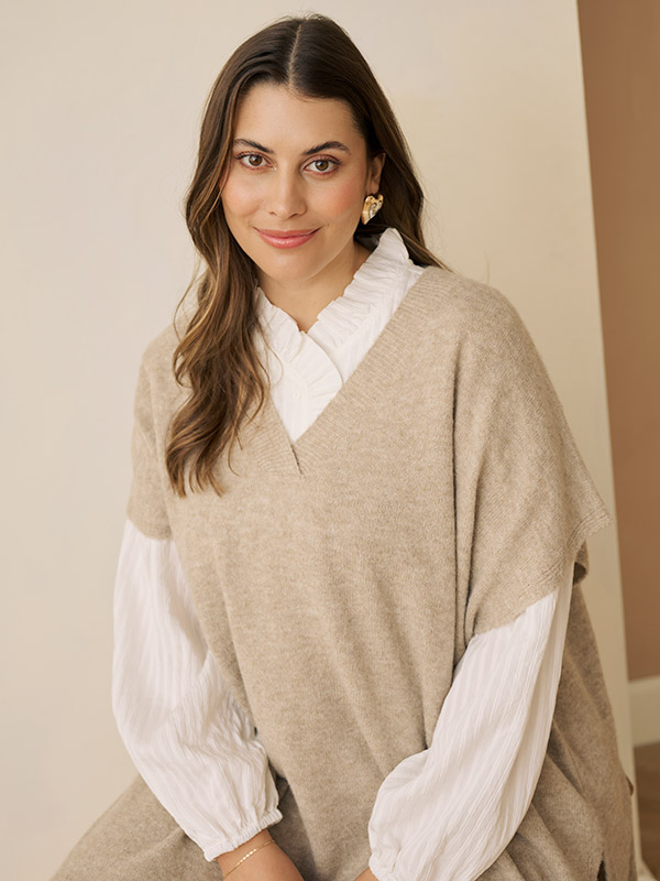 KCANNETT - Plus Size Poncho fra Kaffe Curve