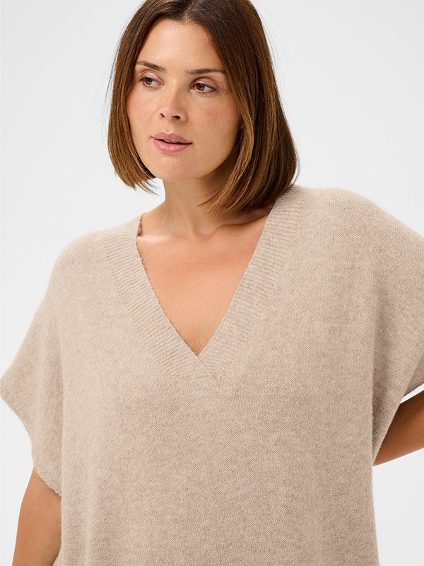 KCANNETT - Plus Size Poncho fra Kaffe Curve