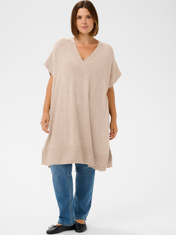 KCANNETT - Plus Size Poncho fra Kaffe Curve