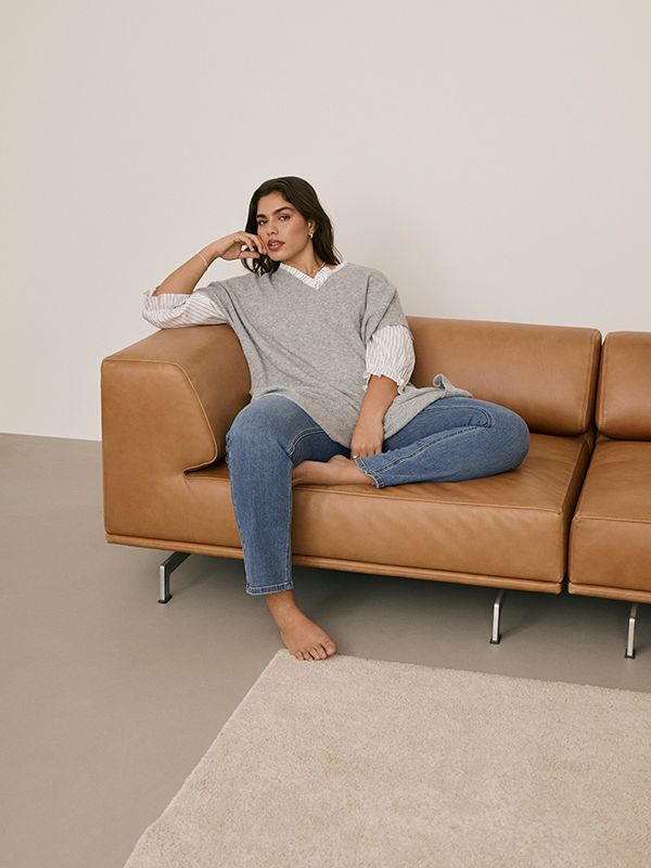 KCANNETT - Plus Size Poncho fra Kaffe Curve