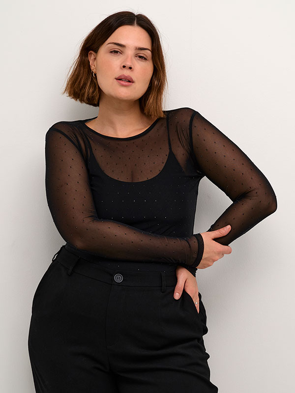KCLORINDA - Plus Size Bluse fra Kaffe Curve