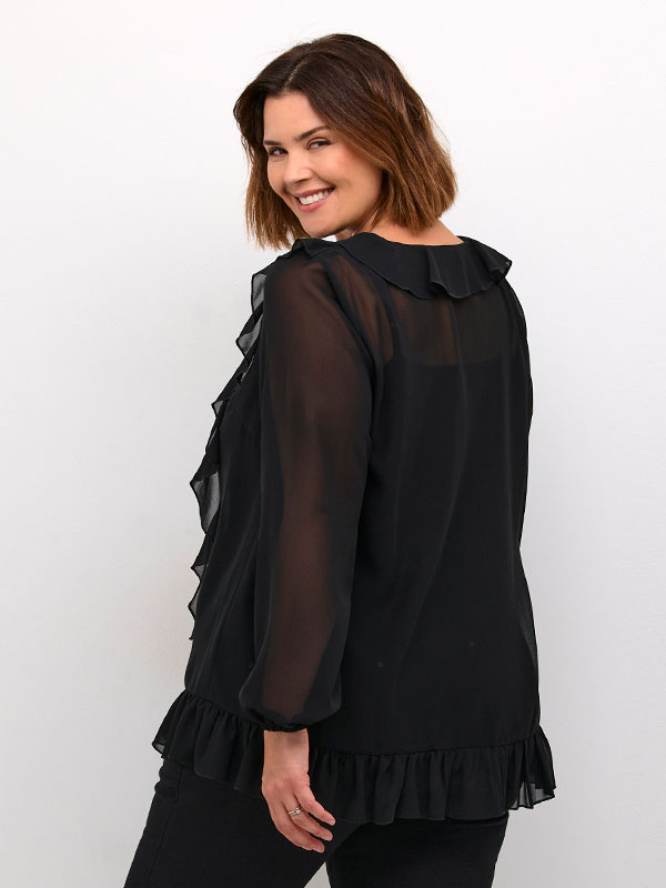 KCNINNI - Plus Size Bluse fra Kaffe Curve