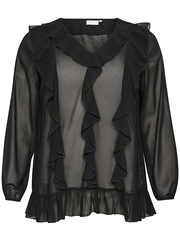KCNINNI - Plus Size Bluse fra Kaffe Curve