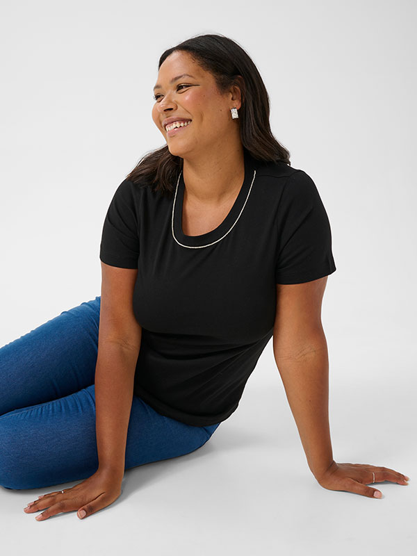 KCVIANA - Plus Size T-shirt fra Kaffe Curve