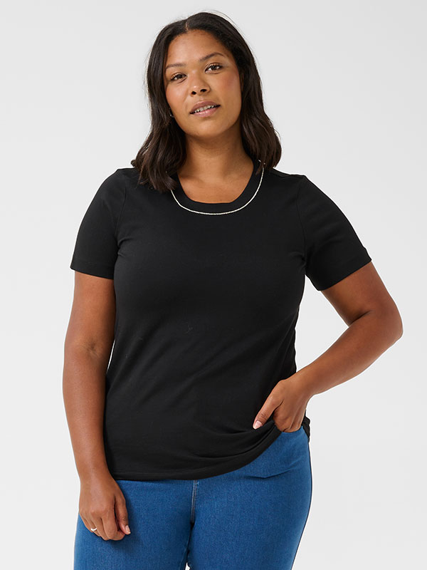 KCVIANA - Plus Size T-shirt fra Kaffe Curve