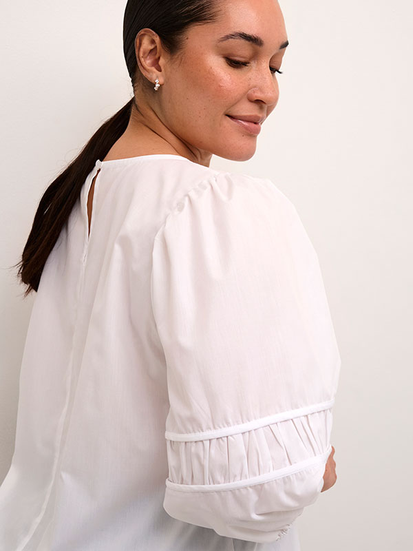 KCELINA - Plus Size Bluse fra Kaffe Curve