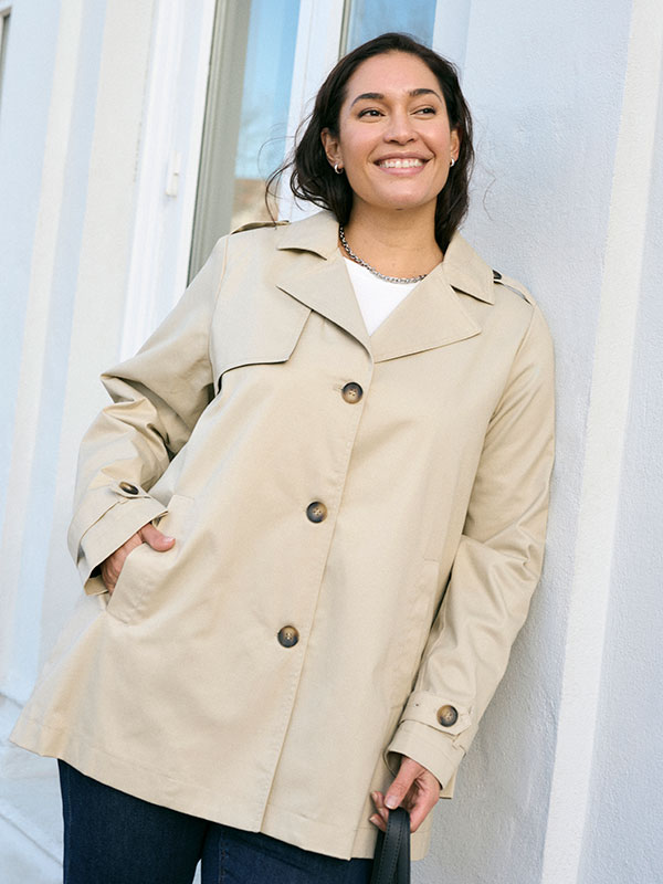 KCTRICIA - Plus Size Frakk fra Kaffe Curve