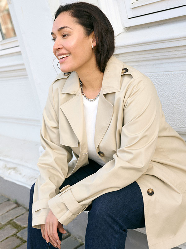 KCTRICIA - Plus Size Frakk fra Kaffe Curve