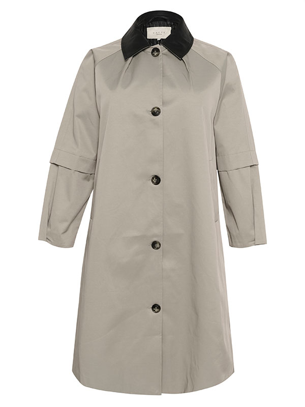 KCSANNA - Plus Size Frakk fra Kaffe Curve