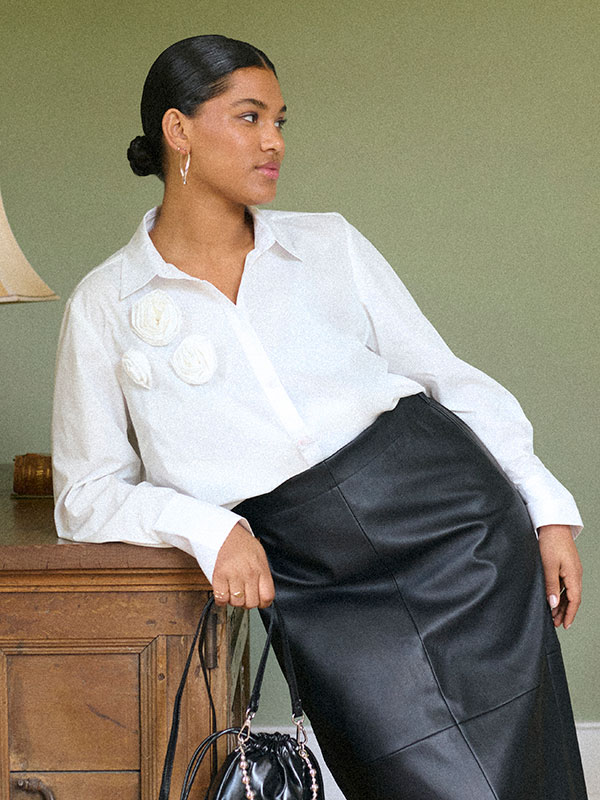 KCROSETA - Plus Size Skjorte fra Kaffe Curve