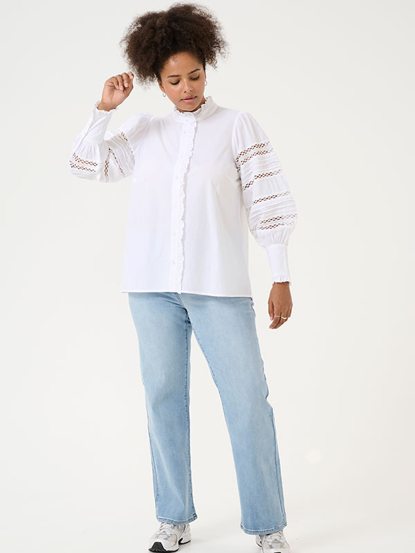 KCWILLA - Plus Size Skjorte fra Kaffe Curve