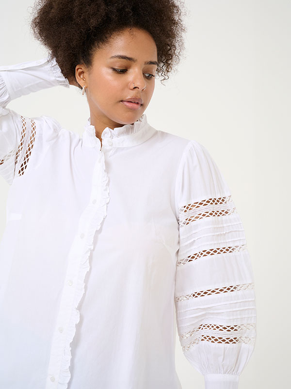 KCWILLA - Plus Size Skjorte fra Kaffe Curve