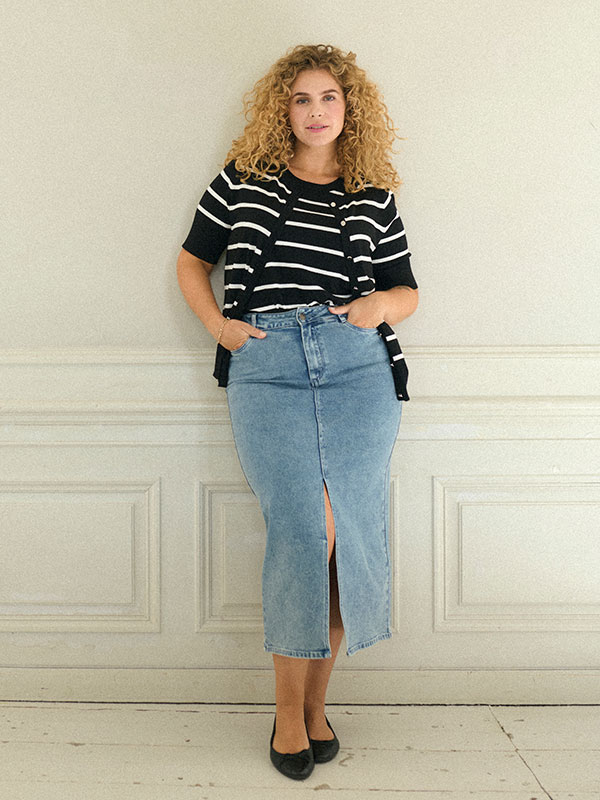 KCDARINA - Plus Size Skjørt fra Kaffe Curve