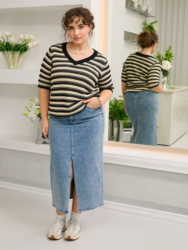 KCDARINA - Plus Size Skjørt fra Kaffe Curve