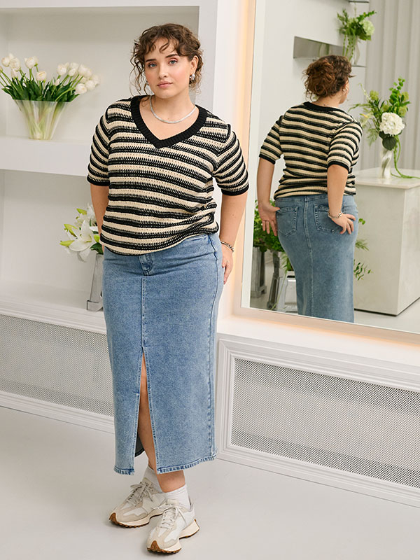 KCDARINA - Plus Size Skjørt fra Kaffe Curve