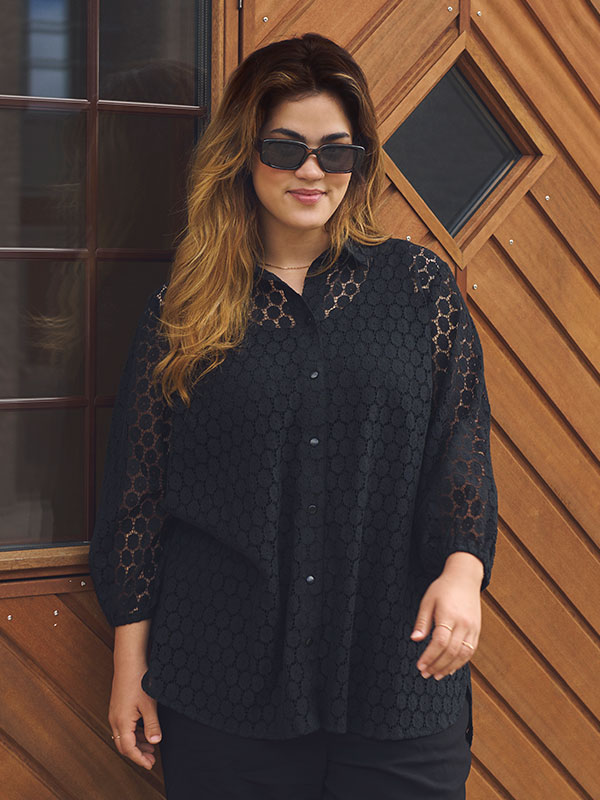 KCLORENA - Plus Size Skjorte fra Kaffe Curve