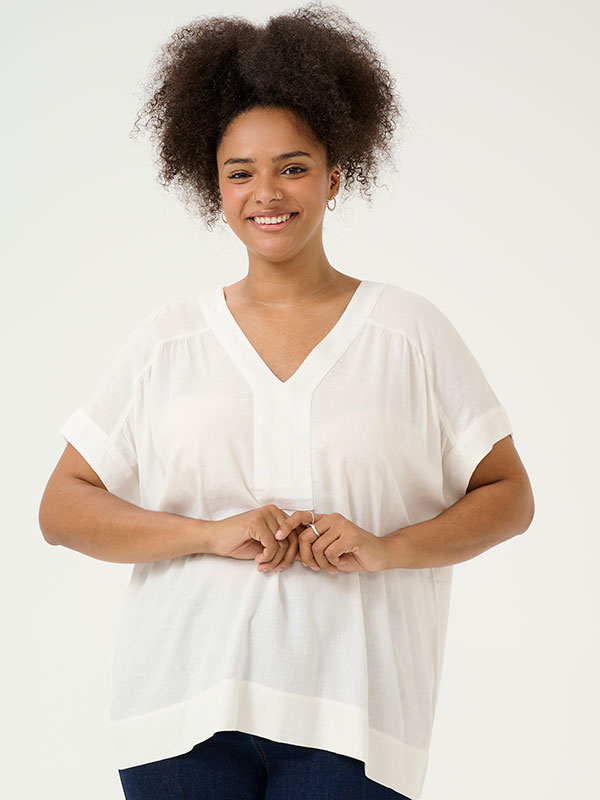 KCMILLE - Plus Size Bluse fra Kaffe Curve