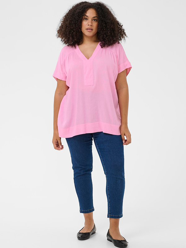 KCMILLE - Plus Size Bluse fra Kaffe Curve