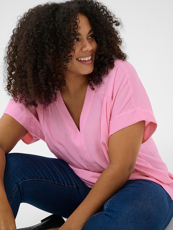 KCMILLE - Plus Size Bluse fra Kaffe Curve