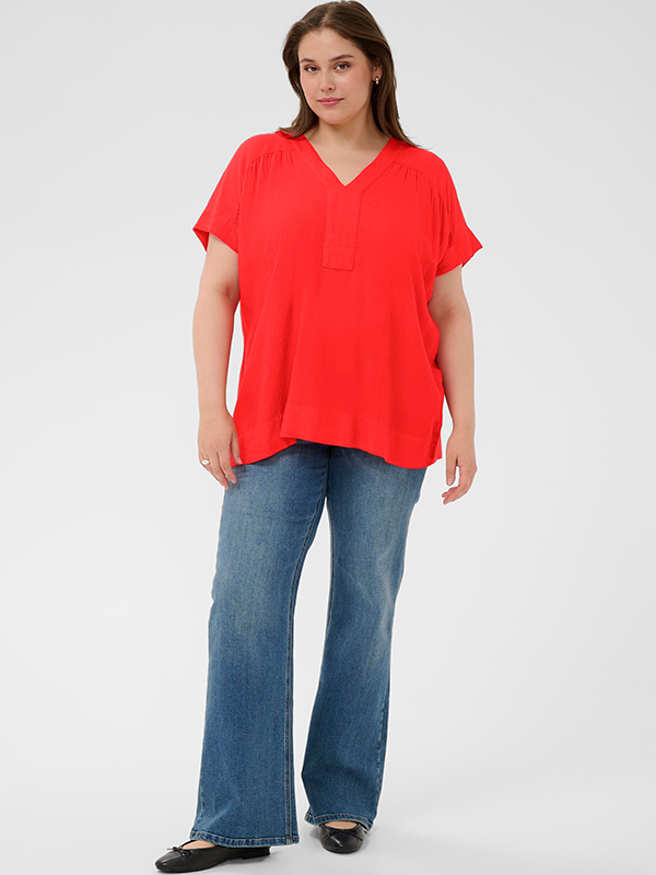 KCMILLE - Plus Size Bluse fra Kaffe Curve