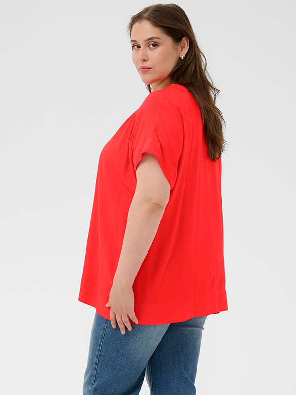 KCMILLE - Plus Size Bluse fra Kaffe Curve