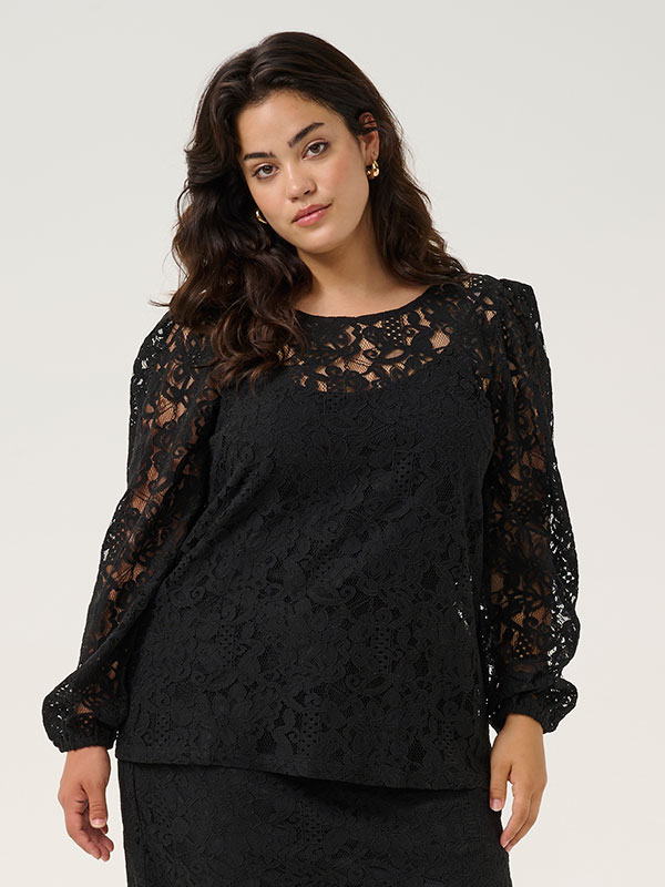 KCLANICA - Plus Size Bluse fra Kaffe Curve
